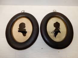 VINTAGE PAIR FRAMED SILHOUETTES | eBay