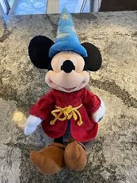 Disney Store Sorcerer Magic Fantasia Mickey Mouse Plush Medium 24” Wizard Toy | eBay