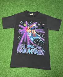 Disney Vintage 90s Space Mountain Disney Roller Coaster T ...