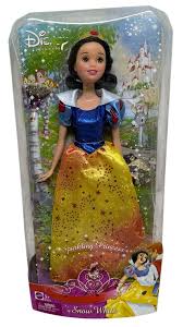 NRFB Disney Sparkling Princess SNOW WHITE Doll 2008 Mattel ...