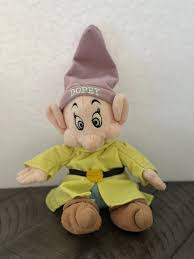 Disney World Snow White & Seven Dwarfs Dopey 10" Plush Bean ...