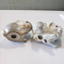 Pomander Potpourri Spice Ceramic Baby Rabbits Salt and ...