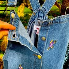 BONGO | Dresses | Vintage Bongo 9s Overall Dress Button Down ...