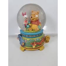 Vintage Disney Winnie the Pooh Musical Snow Globe 1963 Working Condition | eBay