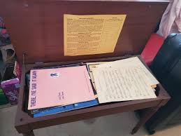 Wood piano bench with music sheets for Sale in Salem, OR - OfferUp