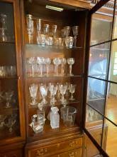 Sold at Auction: Glass Fronted Walnut Henredon China Cabinet