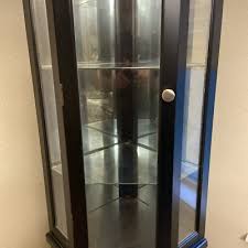 Accent Trend Sourcing Ltd. Top Lit, Black, 6 Tier Curio Cabinet. Corner Fit. | eBay