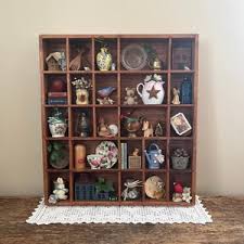 Miniature Collection Assemblage Display Box - Art Box Collection of Treasures - Divided Box Rustic Cottage Farmhouse Miniature Display - Etsy