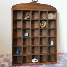 Vintage Wooden Thimble Display Holder With Mini Curios Inc. Knick Knack Shelf Home Wall Decor. Miniature Collection, Oddities Display Case. - Etsy