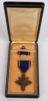 Sold at Auction: WWII US ARMY WRAPPED BROOCH DSC W/ RIBBON WW2