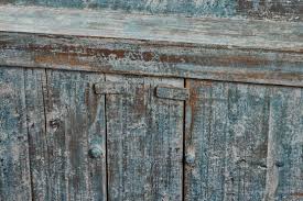 Distressed Painted Oak Plank-Front Sideboard, 20th Century ...