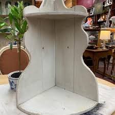 A Distressed Vintage Corner Wall Shelf, Wood Fret Style Shelf - Etsy