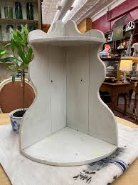 Vintage White Corner Shelf - Etsy