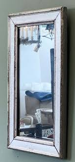 French Rectangular Silver Gilt Wall Mirror (H 19 1/2 X W 12 ...