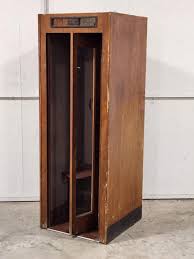 Sold at Auction: Vintage Wooden Telephone Booth