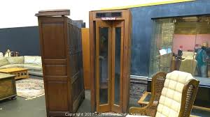 VINTAGE ELECTRIC SOUTHERN BELL PHONE BOOTH - WOOD WITH GLASS ...