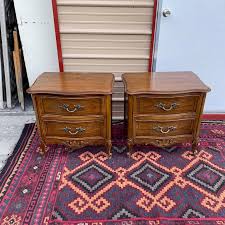 French Provincial Dixie Nightstands, a Pair at 1stDibs | dixie french provincial nightstand, dixie french provincial furniture, vintage dixie nightstand