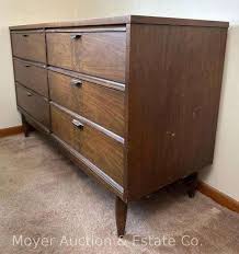 Vintage 6 Drawer Mid Century Style Dresser, 52"x18"x31 ...