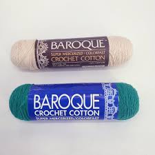 Baroque Yarn Set of 2 Crochet 100% Cotton Super Mercerized ...