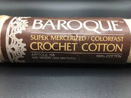 DMC BAROQUE Crochet Cotton Super Mercerized Colorfast. Ecru ...