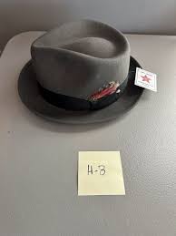 Shannon Phillips Gray Hat With Feather, 10.% Wool, Large | eBay