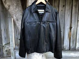M Julian Wilson Leather Black Bomber Biker Lined Jacket Mens ...