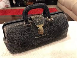 Vintage Distressed Authentic LILLY Leather Medical Travel Bag MD Doctor Bag 14" | eBay