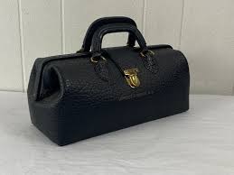 Vintage Doctor's Bag, Black Leather Bag, Doctor's Purse, Vintage Handbag, Lilly Doctor's Bag, Vintage Luggage, Vintage Clothing - Etsy