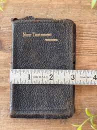 Old Leather Bible- Small 4.5” Bible- Vintage New Testament ...