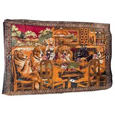 Wall Decor | Vintage Tapestry Of Dogs Playing Poker Cards Game Wall Hanging Decor 71x 47 | Poshmark