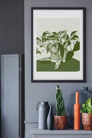 Pothos Marble Queen Illustration | Print – WavelyWade