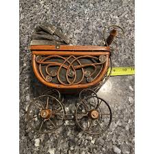Vintage Wicker Baby Doll Carriage Buggy Antique... | Depop