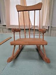 Doll-sized wooden rocker | eBay