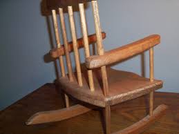 Small Child's Rocking Chair Wooden Dollhouse Handmade ...