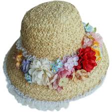 Girls Women Tea Party Sun Hat Flowers Summer Beach Straw Hats : Amazon.ca: Clothing, Shoes & Accessories
