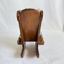 Handmade Miniature Wooden Rocking Chair Pin Cushion: Rustic ...