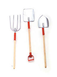 AZTEC 1" Scale Dollhouse Miniature Garden Tools, 3 pieces ...