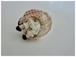 Vintage ARTISAN GIRL & TEDDY BEAR Dollhouse Miniature ...