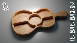 Guitar Tray V2 - 3D STL File and Vector Files - Dxf, Svg ...