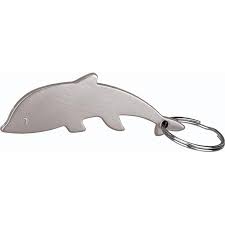 Customized Dolphin Shape Bottle Opener Keychains