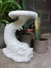 Small 18th Century Ceramic Dolphin Shape Coffee Table, 1970s for sale at Pamono