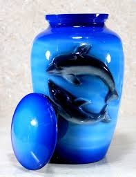 eSplanade Cremation urn Memorial Container Jar Pot | Cremation Urns | Full Size Standard Urns (Dolphin) : Amazon.sg: Home