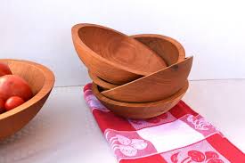 Wood Salad Serving Bowl Set | New Hampshire Bowl and Board