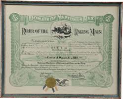 Domain of The Neptunus Rex Signed U.S.N. Ruler of The