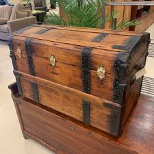 Antique Humpback Chest 32x20x21 - Miss Daisy's Consignment & Auction House