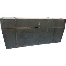 Similar Items to 1860's Painted Immigrants Trunk Swedish Iron Hardware Country Primitive Farmhouse