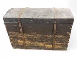 Sold at Auction: Large Domed Wood Trunk
