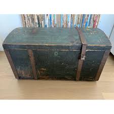 Antique Steamer Trunk/Chest - AptDeco