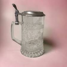 ALWE | Dining | Vintage Alwe Etched Crystal Pewter Stein ...