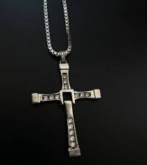 925 Sterling Silver Dominic Cross Toretto Chain Pendant ...